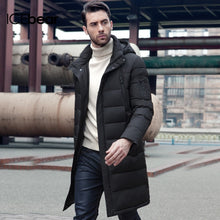 Laden Sie das Bild in den Galerie-Viewer, ICEbear 2019 New Clothing Jackets Business Long Thick Winter Coat Men Solid Parka Fashion Overcoat Outerwear 16M298D